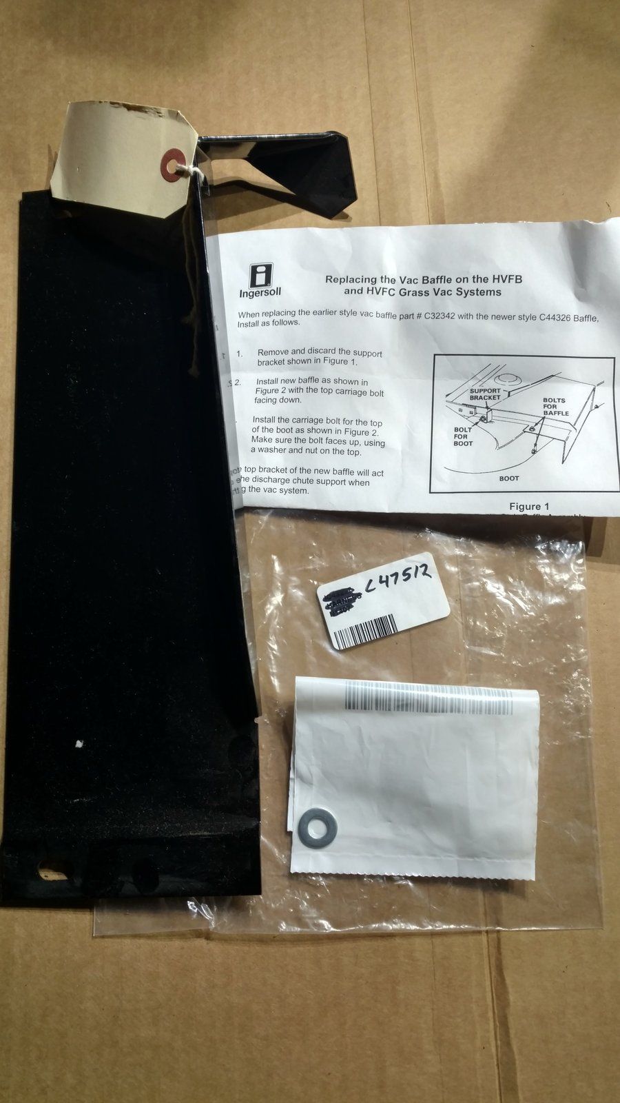 C47512 KIT- C32342 BAFFLE REPLACEMENT C44326 - Ingersoll/Case Tractor Part