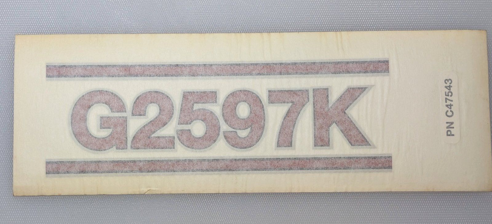 C47543 DECAL BODY SIDE LH GRAZER G2597K - Ingersoll/Case Tractor Part