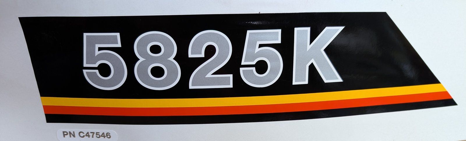 C47546 DECAL BODY SIDE RH 5825K - Ingersoll/Case Tractor Part