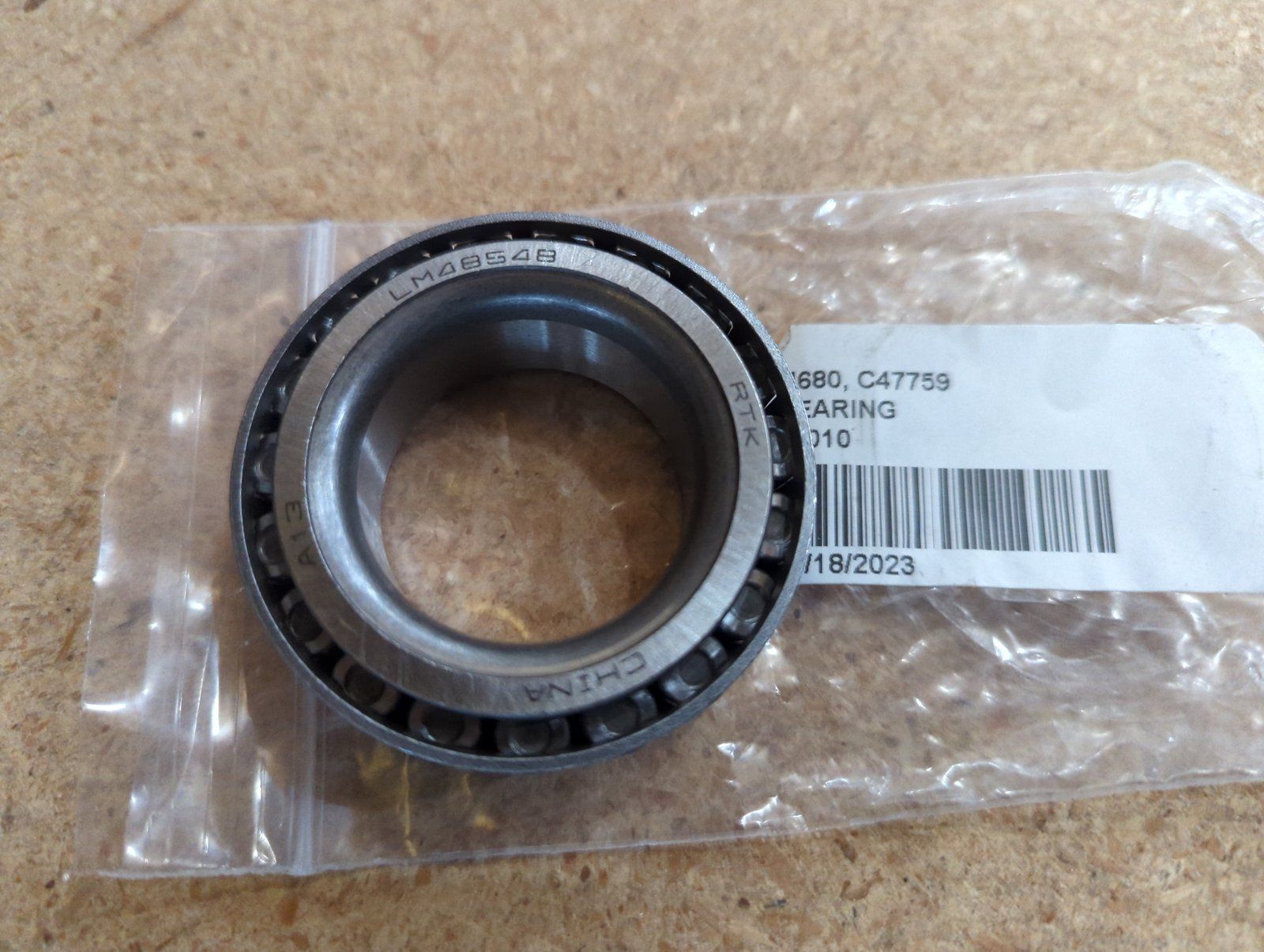 C47759 BEARING 7020 FRONT WHEEL - Ingersoll/Case Tractor Part