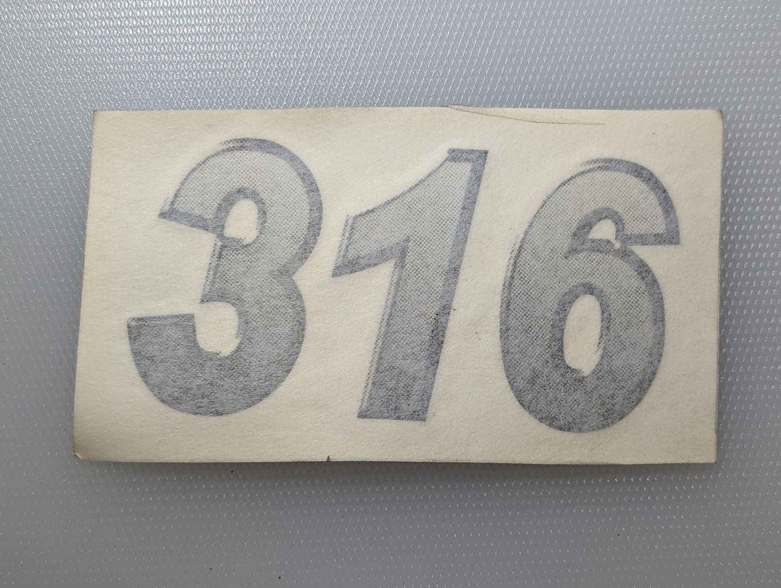 C48012 DECAL 316 MODEL - Ingersoll/Case Tractor Part