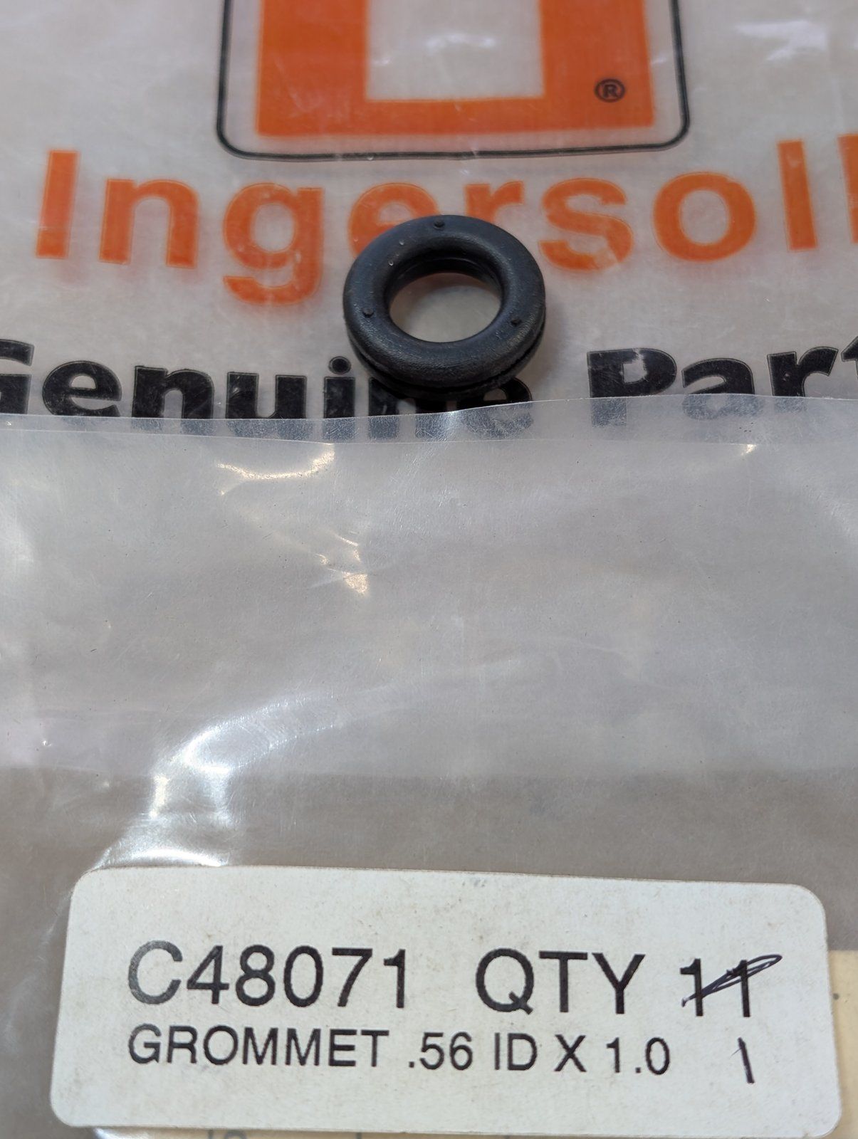 C48071 GROMMET .56 ID X 1.0 OD - Ingersoll/Case Tractor Part