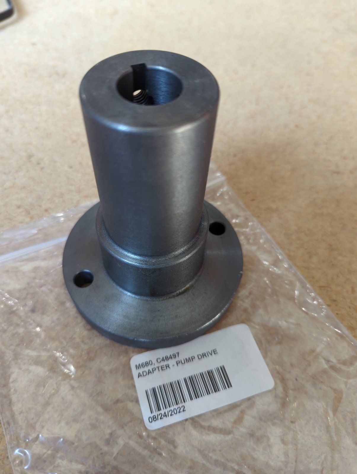 C48497 ADAPTER - PUMP DRIVE .75 BORE VANGUARD POWER STEERING MODELS - Ingersoll/Case Tractor Part
