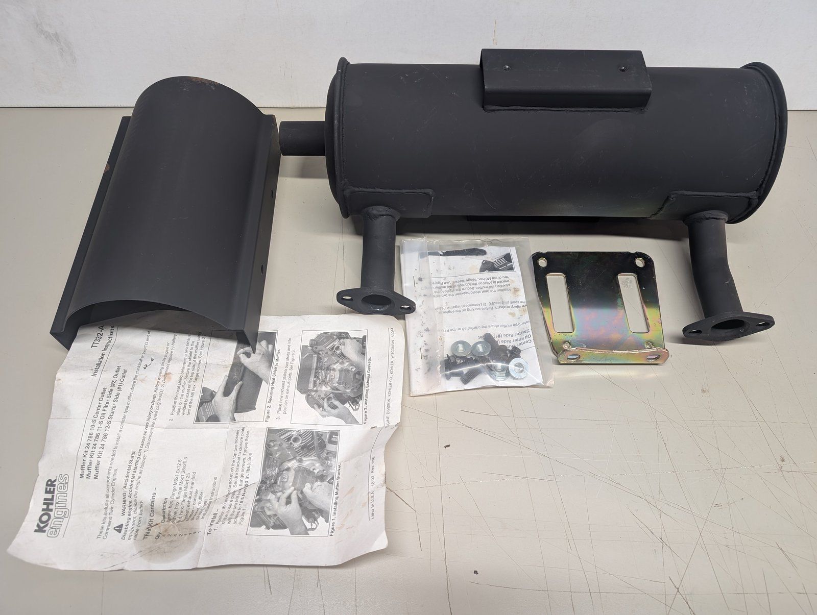 C48507 Muffler 25 HP KOHLER 2478611S - Ingersoll/Case Tractor Part