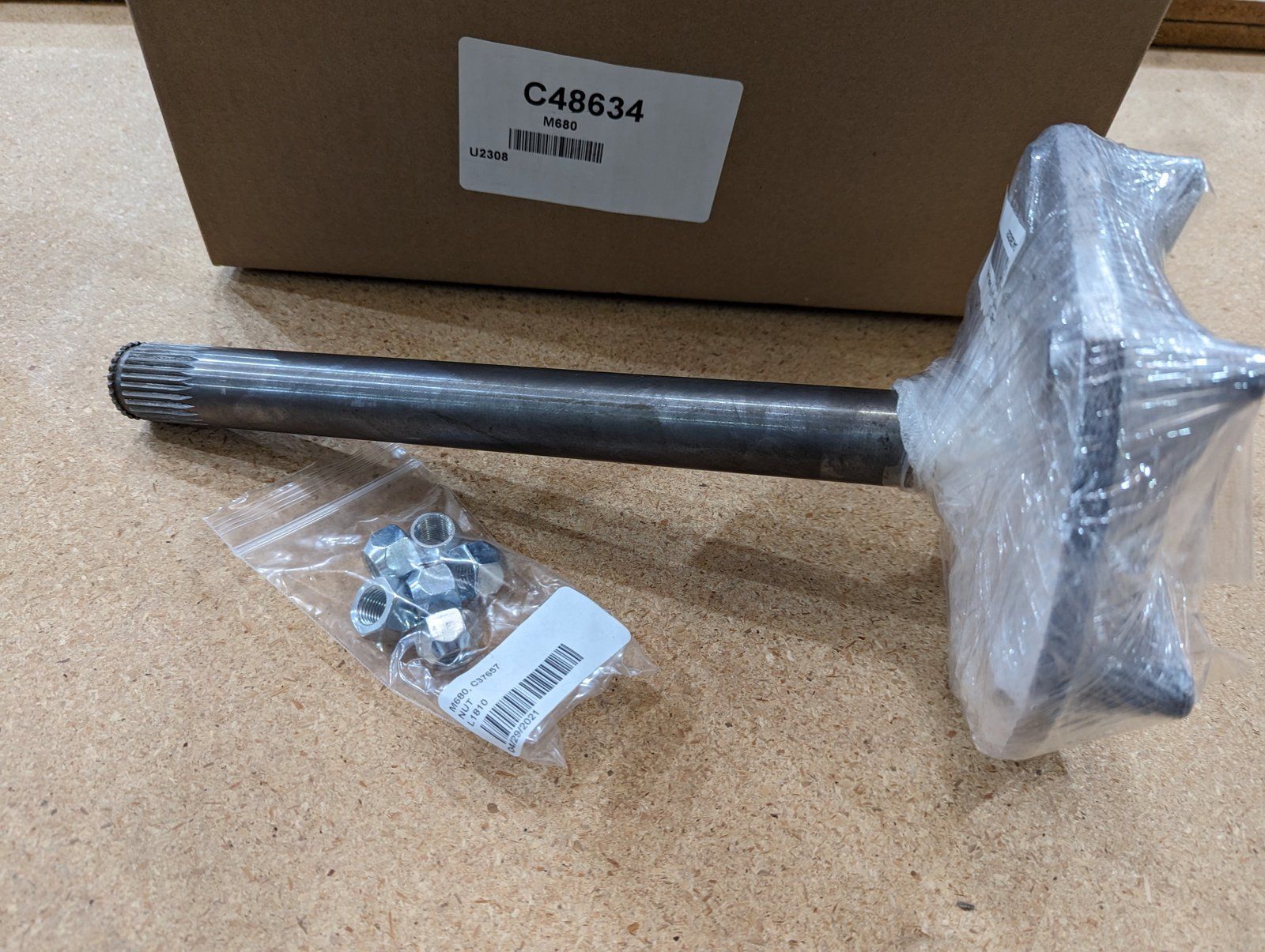 C48634 KIT - C22638 & C45837 REPLACEMENT AXLE C49127 C45837 C12722 - Ingersoll/Case Tractor Part