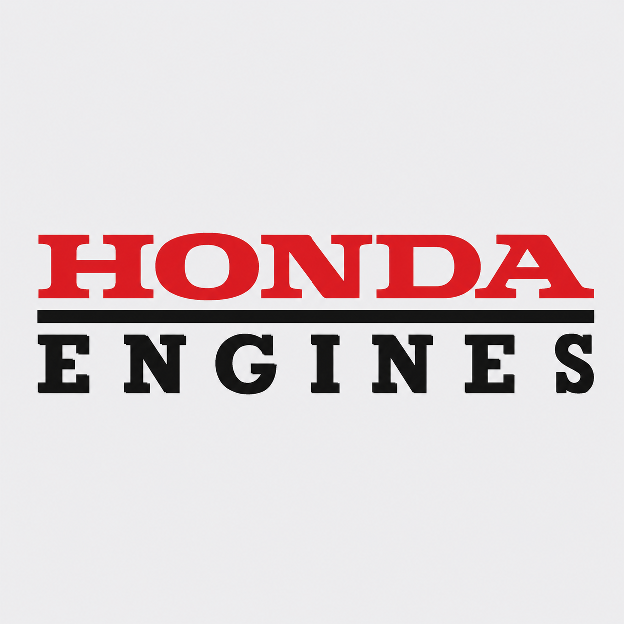 Honda Engines logo in red and black on a white background