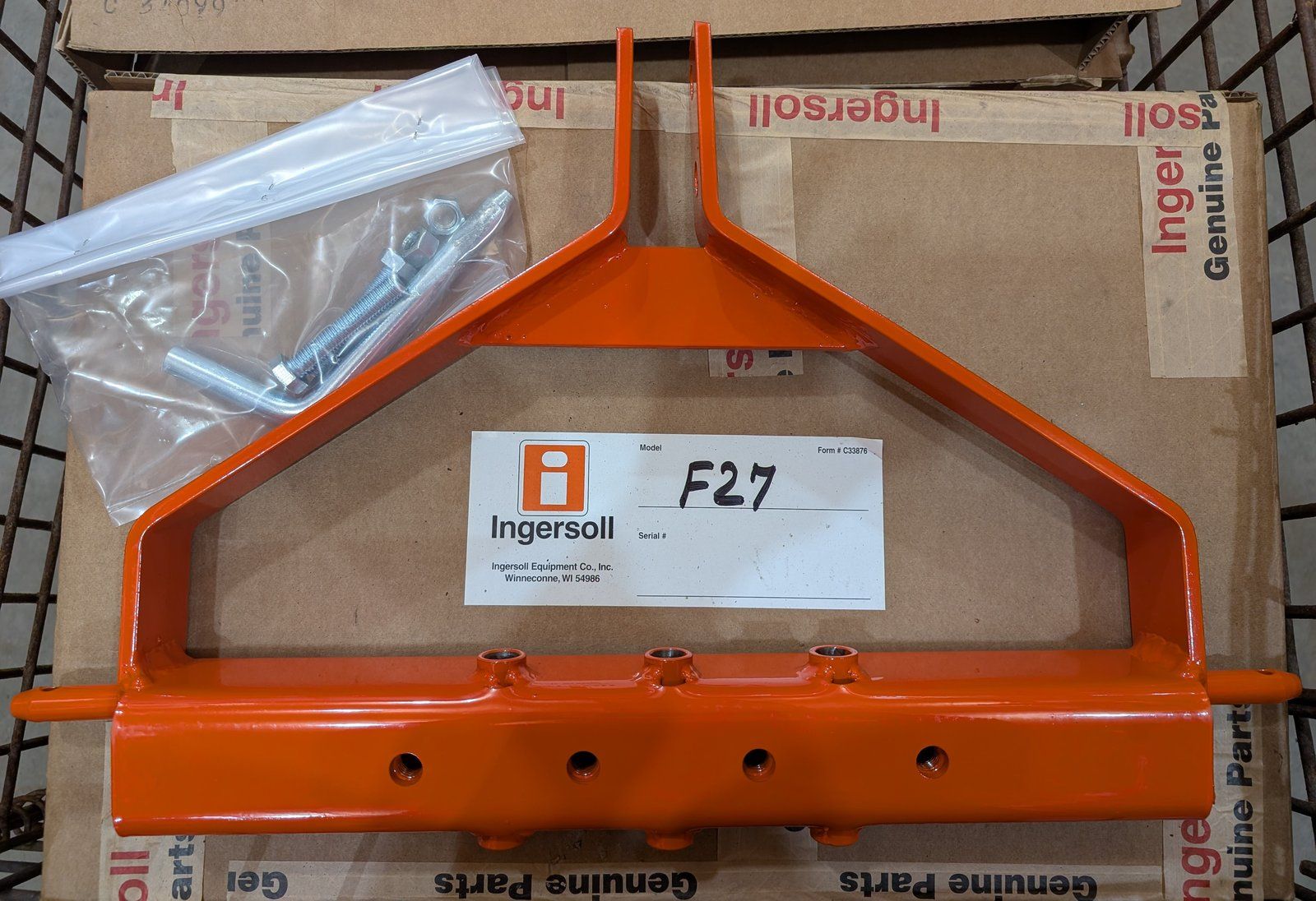 F27 SLEEVE HITCH 3-PT ADAPTOR "A" FRAME C14872 - Ingersoll/Case Tractor Part