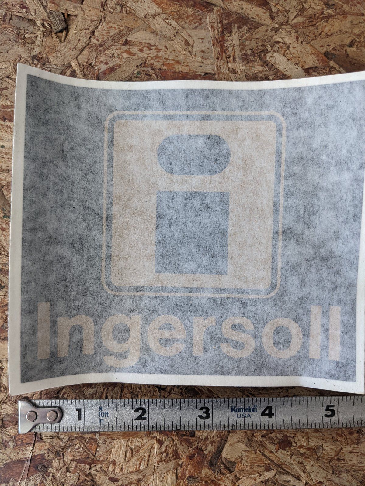 INGERSOLL DECAL 5.25