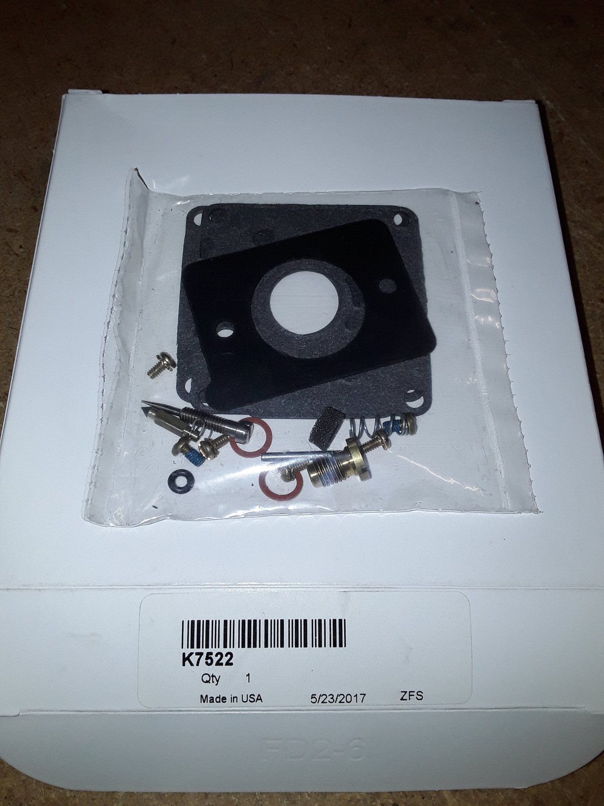 K7522 ZENITH DD13 ONAN CARB KIT - Ingersoll/Case Tractor Part