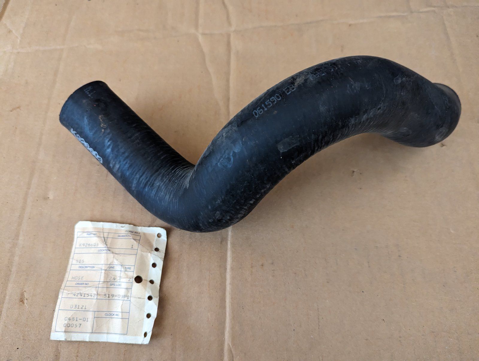 K926603 RADIATOR HOSE - Ingersoll/Case Tractor Part