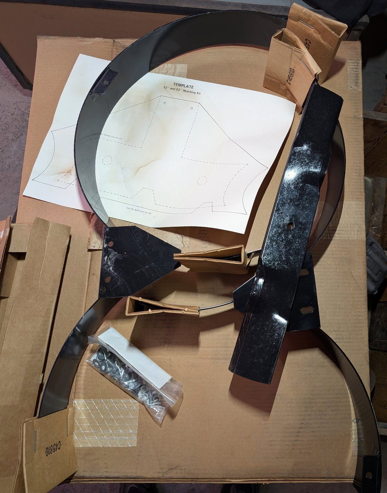 MK52-1B MULCHING KIT ZTR 1-BOLT - Ingersoll/Case Tractor Part