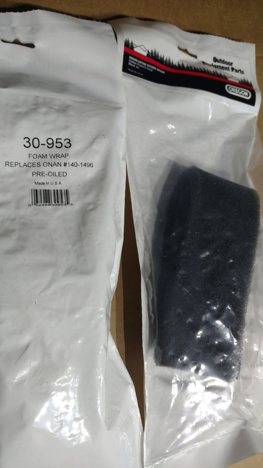 OREGON 30-953 ONAN 140-1496 AIR FILTER / PRE FILTER WRAPPER - Ingersoll/Case Tractor Part
