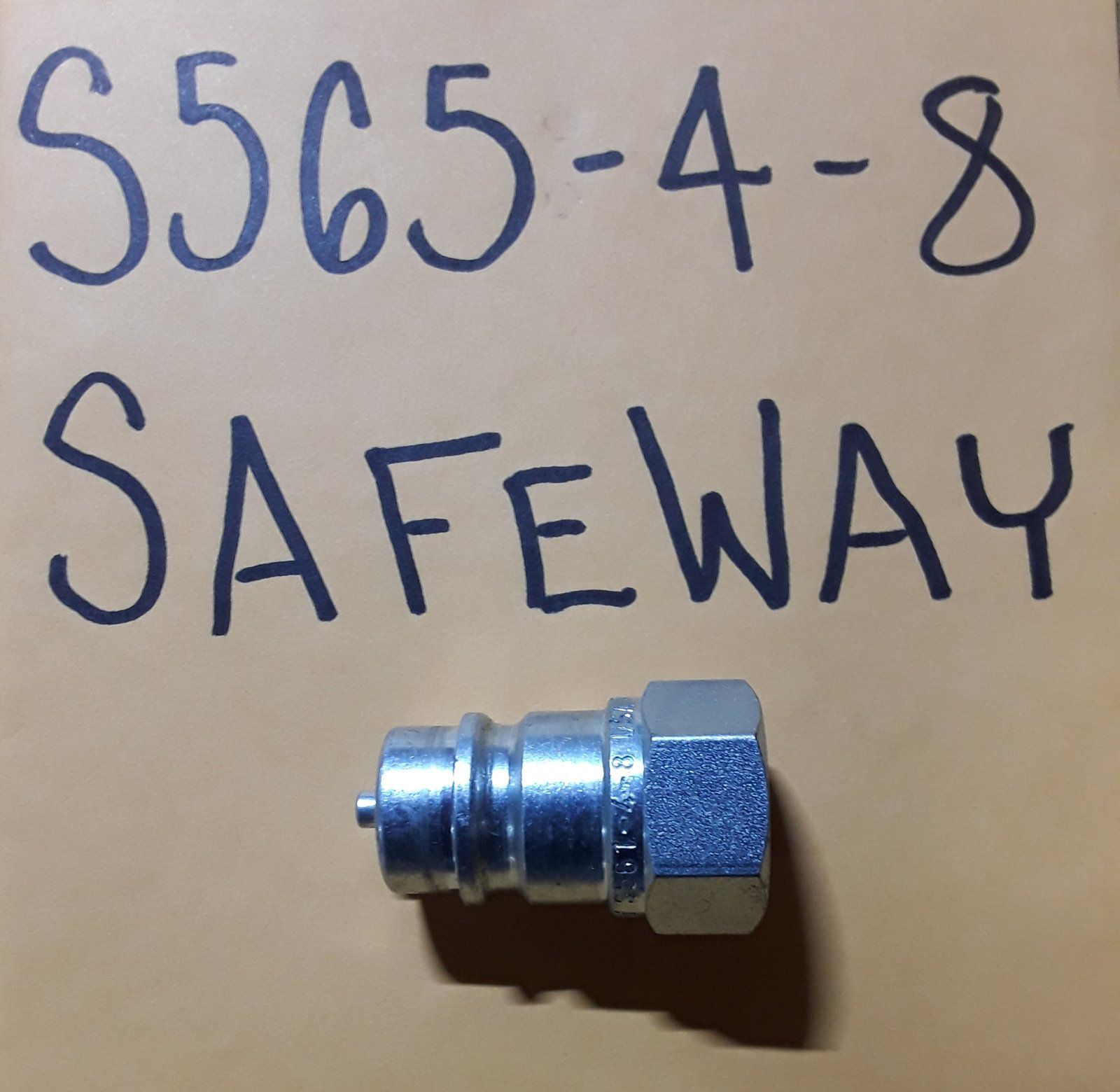 S565-4-8 SAFEWAY DRY BREAK COUPLER MALE TIP - Ingersoll/Case Tractor Part