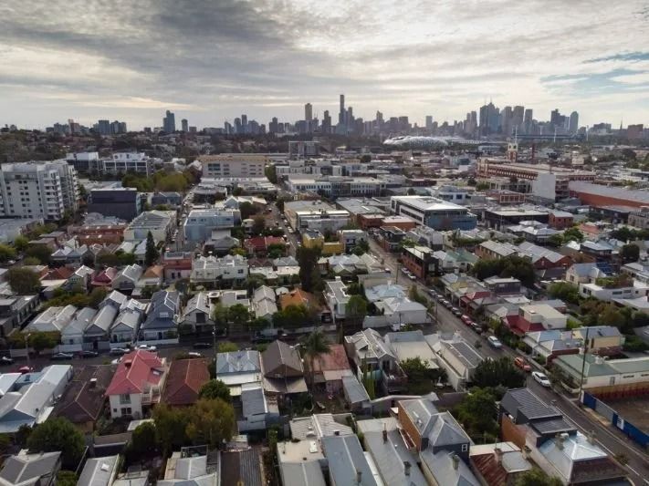 Aerial View of a Dense Suburban Neighborhood — Jamac Cleaning Services in East Maitland, NSW