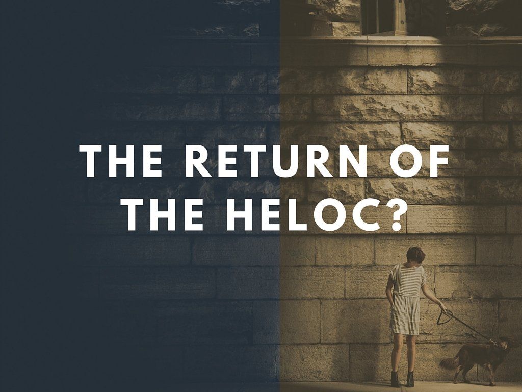 The Return Of The HELOC?