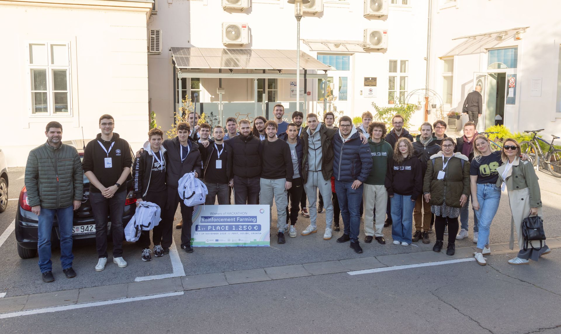 Electronics engineering students participate in hackathon in Croatia