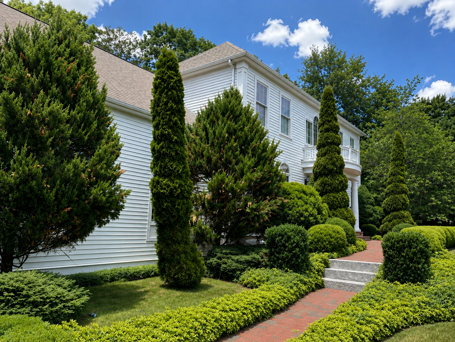 Freshly painted colonial home by PTG Painting in South Shore MA
