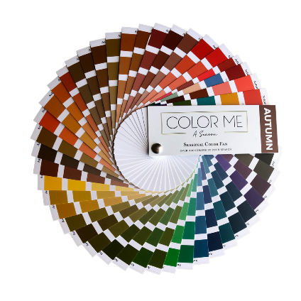 A color me autumn color palette is shown on a white background