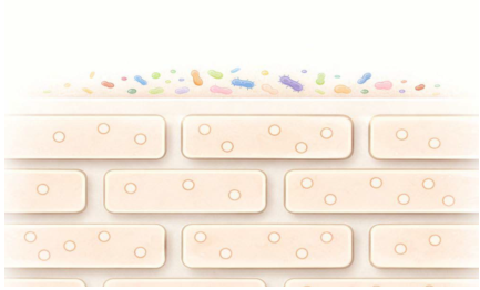 skin barrier brick and mortar structure diagram
