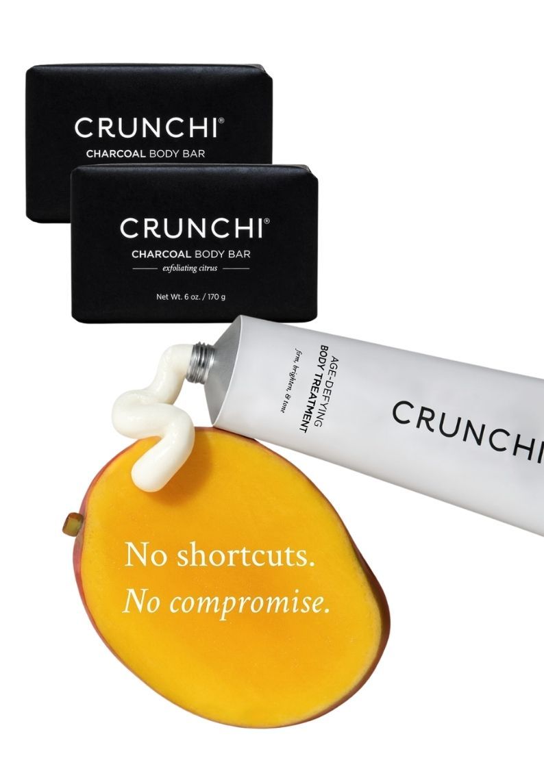 Crunchi Charcoal Body Bar & Crunchi Age-Defying Body Treatment