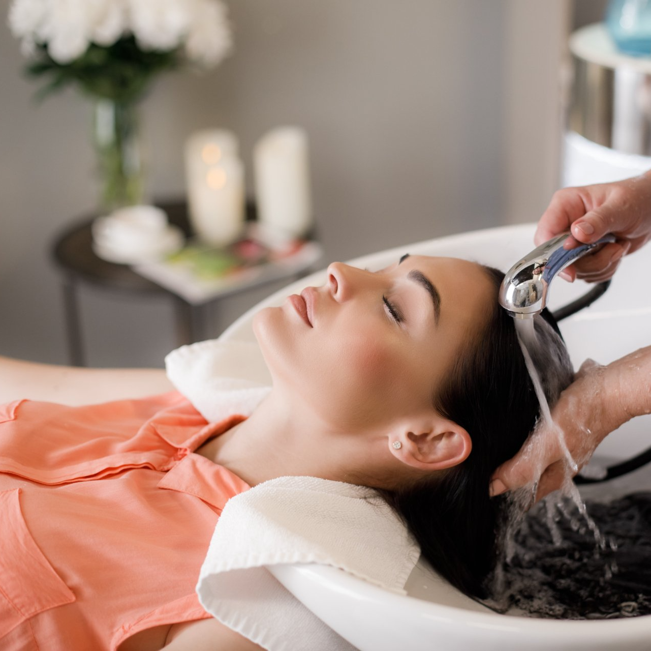 Woman at Hair Salon