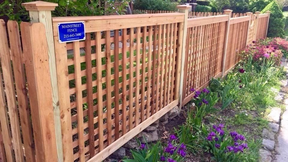 Framed Panel With Plants — Hatboro, PA — Main Street Fence