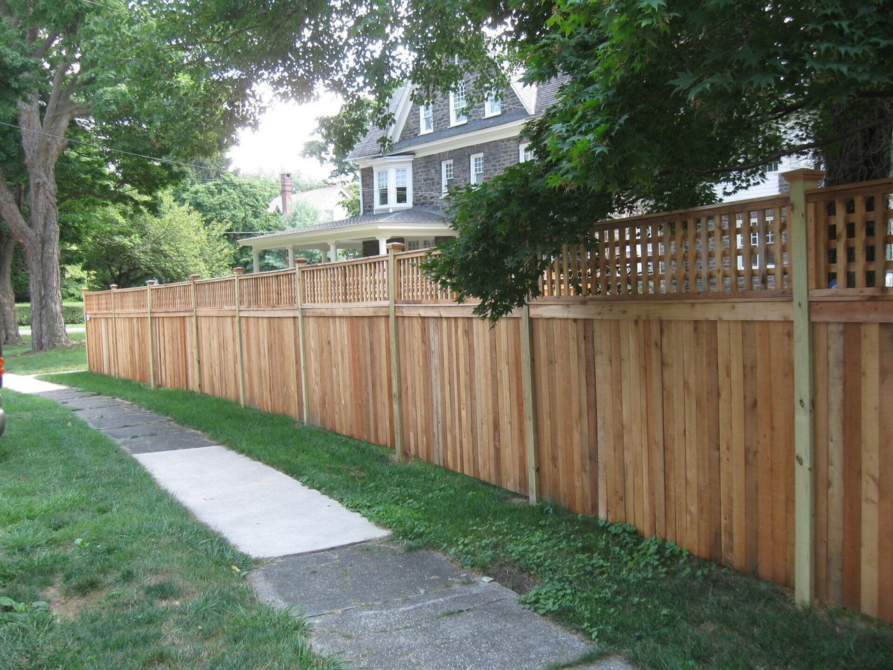 Fence Beside Walkway — Hatboro, PA — Main Street Fence