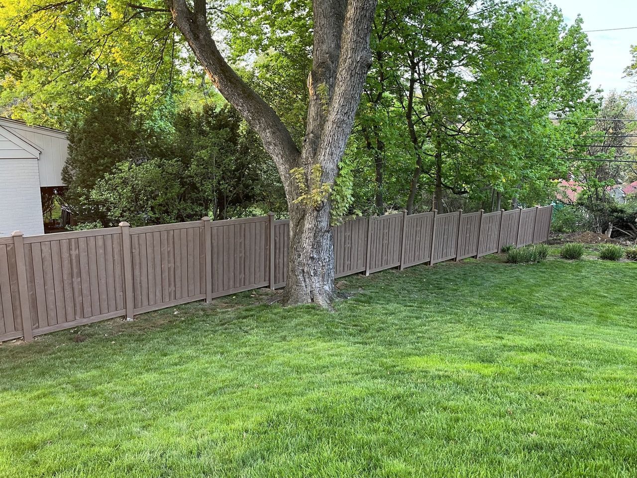View Of Brown Vinyl Fence — Hatboro, PA — Main Street Fence
