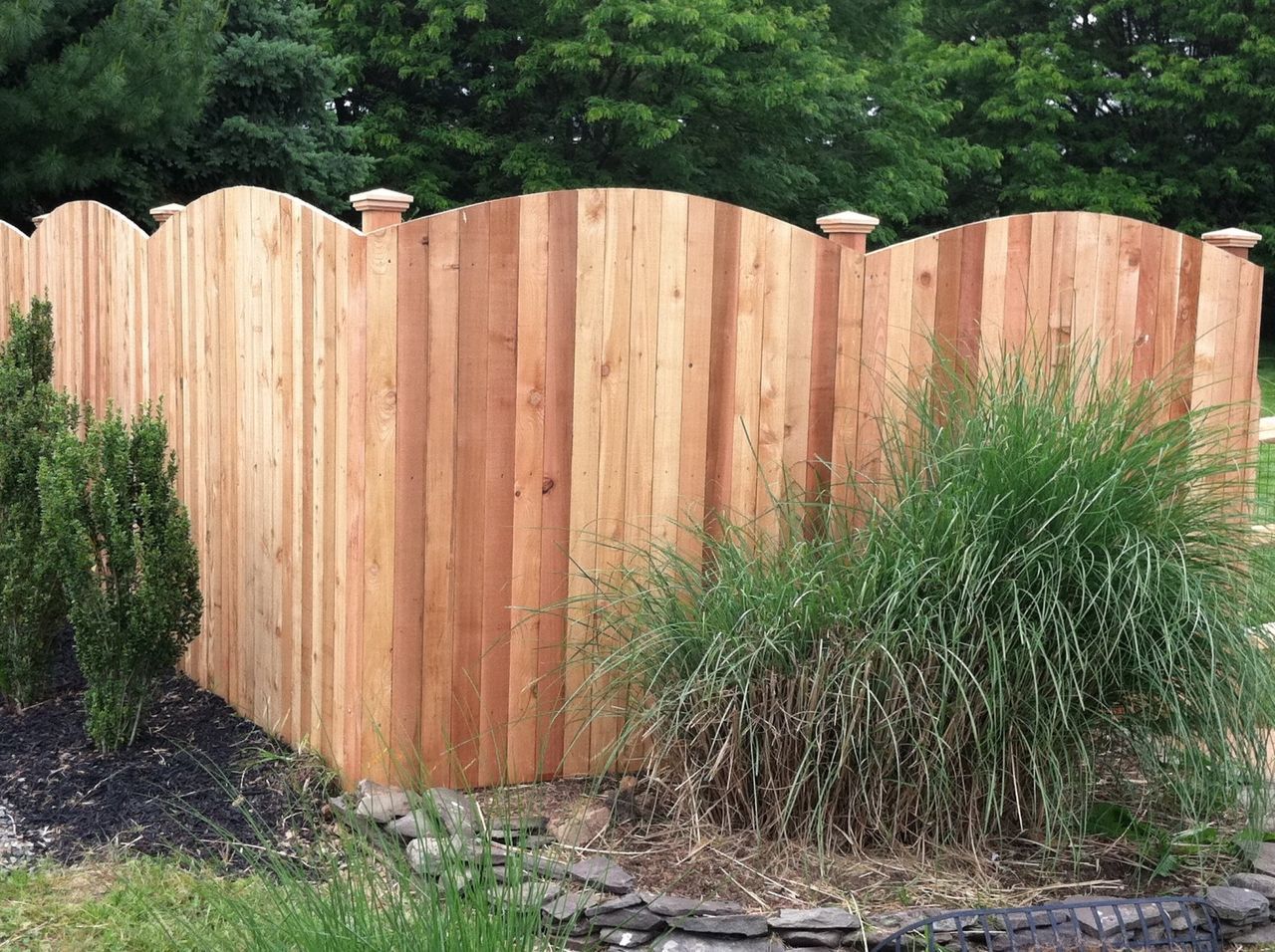 Fence With Bush — Hatboro, PA — Main Street Fence