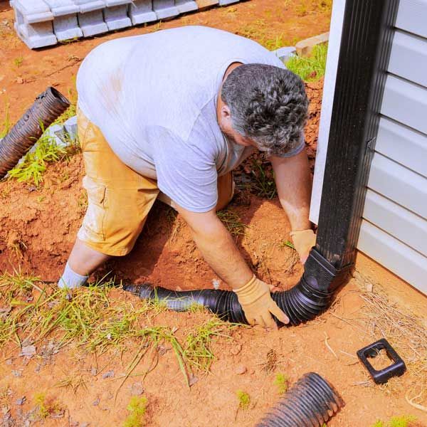 Underground Downspout And Downspout Extensions – Mobile, AL – Southern Gutters LLC