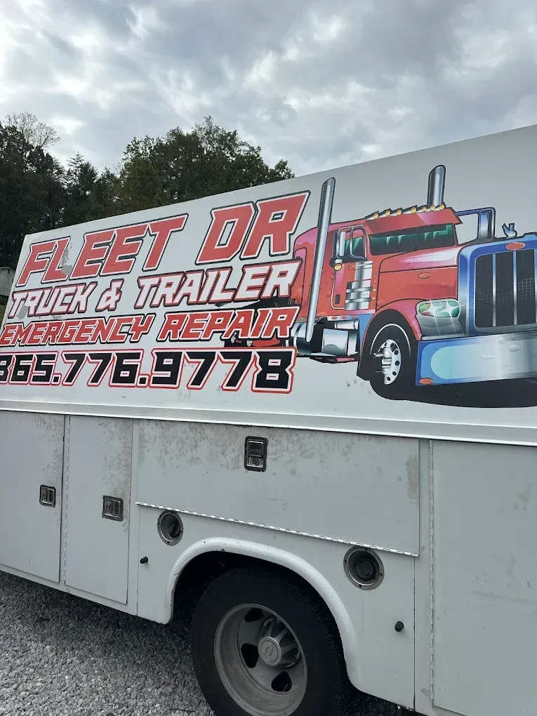White truck with