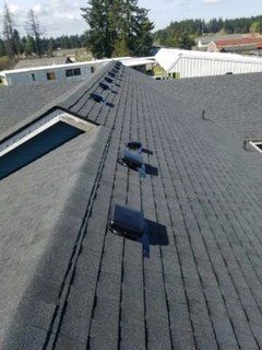 Brand new Roof Installation done by Charlie Roofing in Olympia WA.
