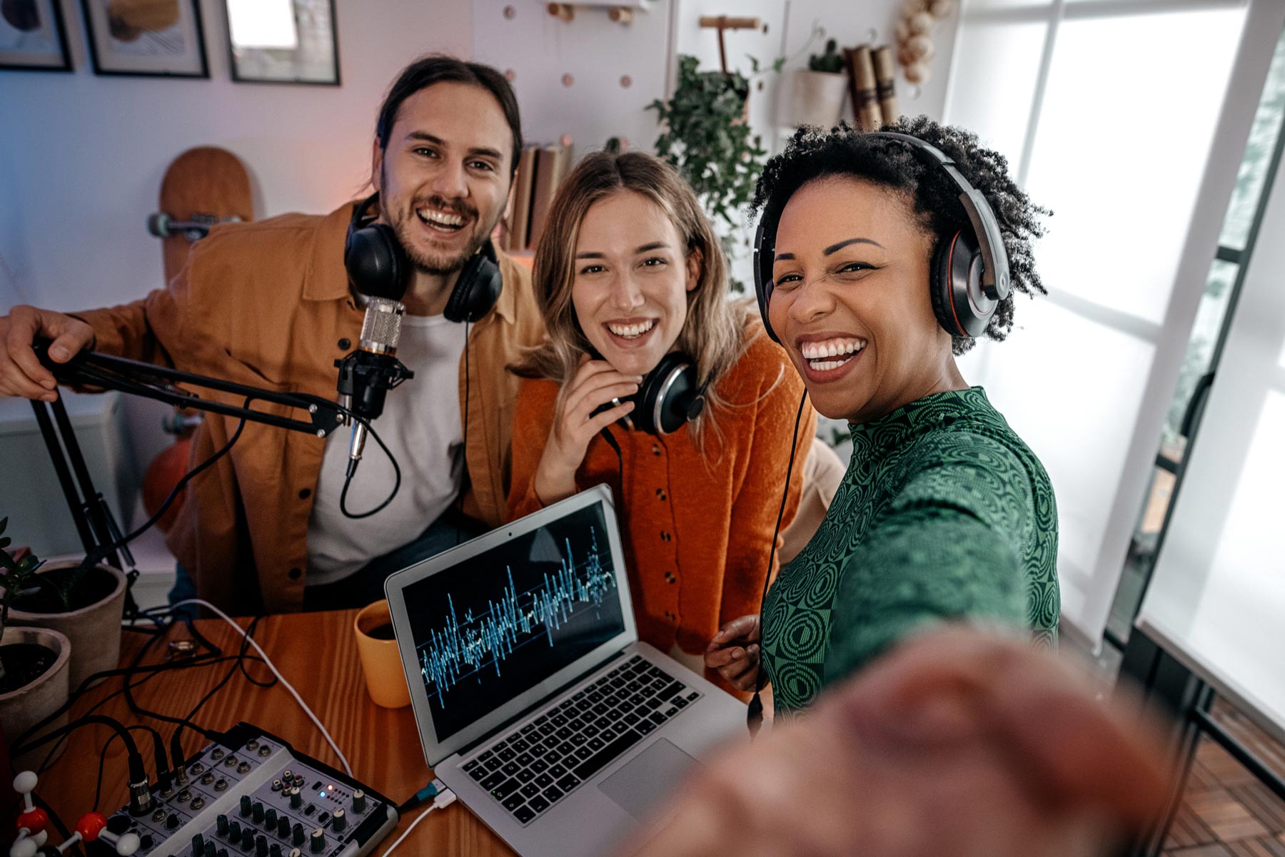 Happy People In Podcast Studio — USA — Resilience Talk Network