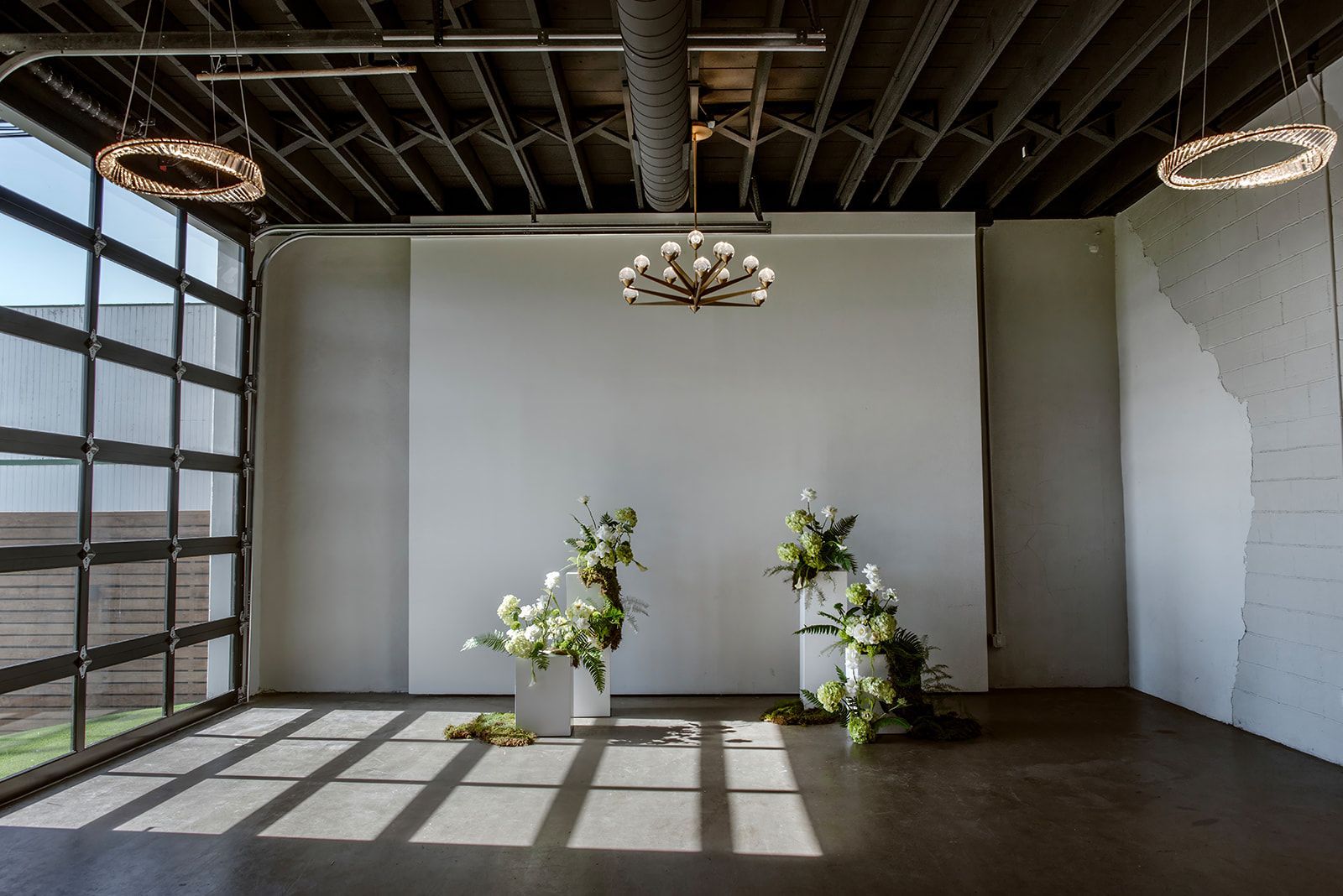 Floral setup for a photoshoot at Bestow Events in Longmont, CO.