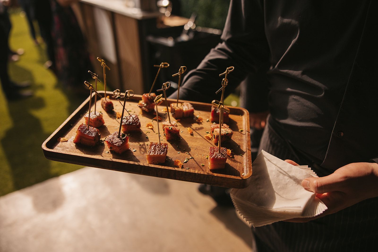 Catering shown at corporate event space for rent near Boulder, CO.
