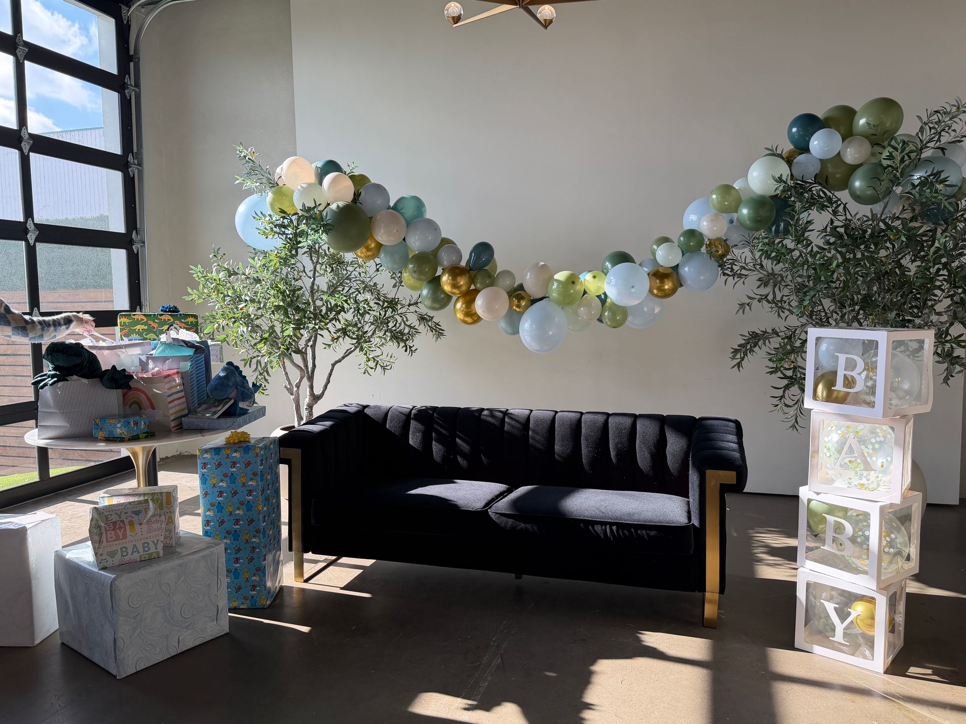 Decor for baby shower at Bestow Events near Boulder, Colorado.