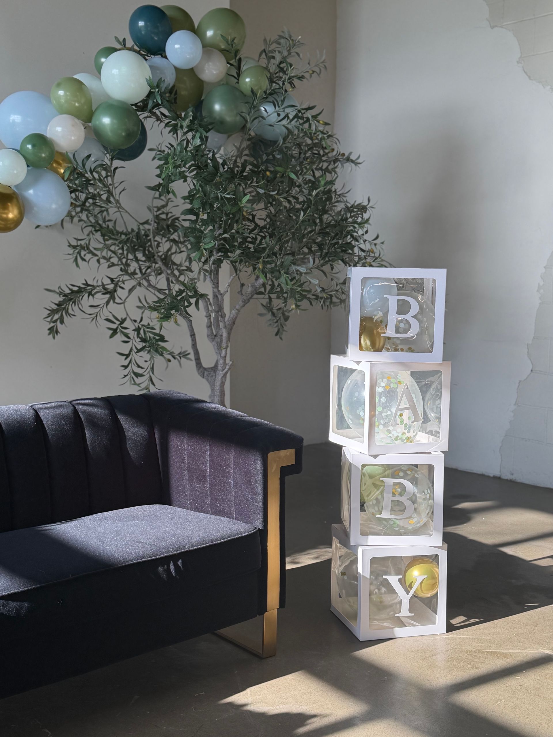 Decor for baby shower at Bestow Events in Longmont, CO.