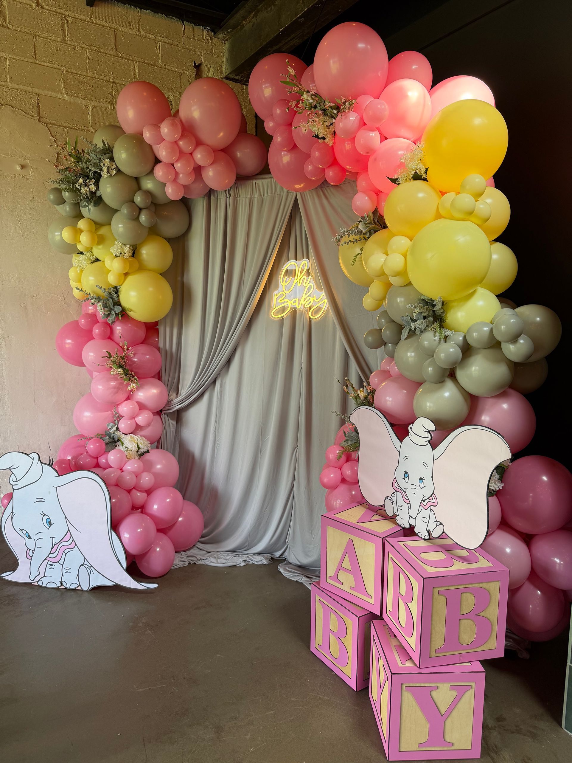 Baby shower decor at event space for rent near Boulder, CO.