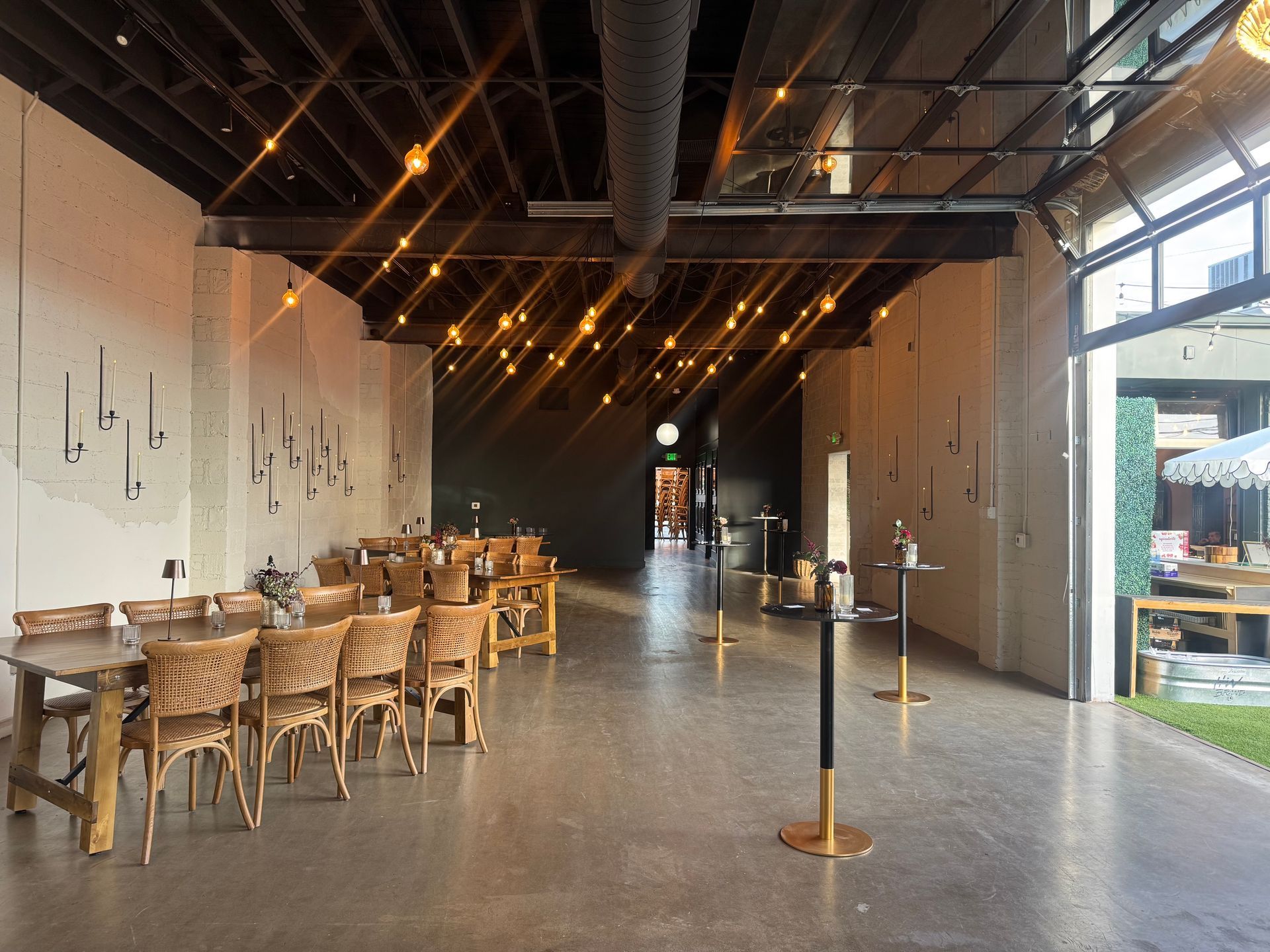 Large bright and modern event space for rent near Boulder, Colorado.
