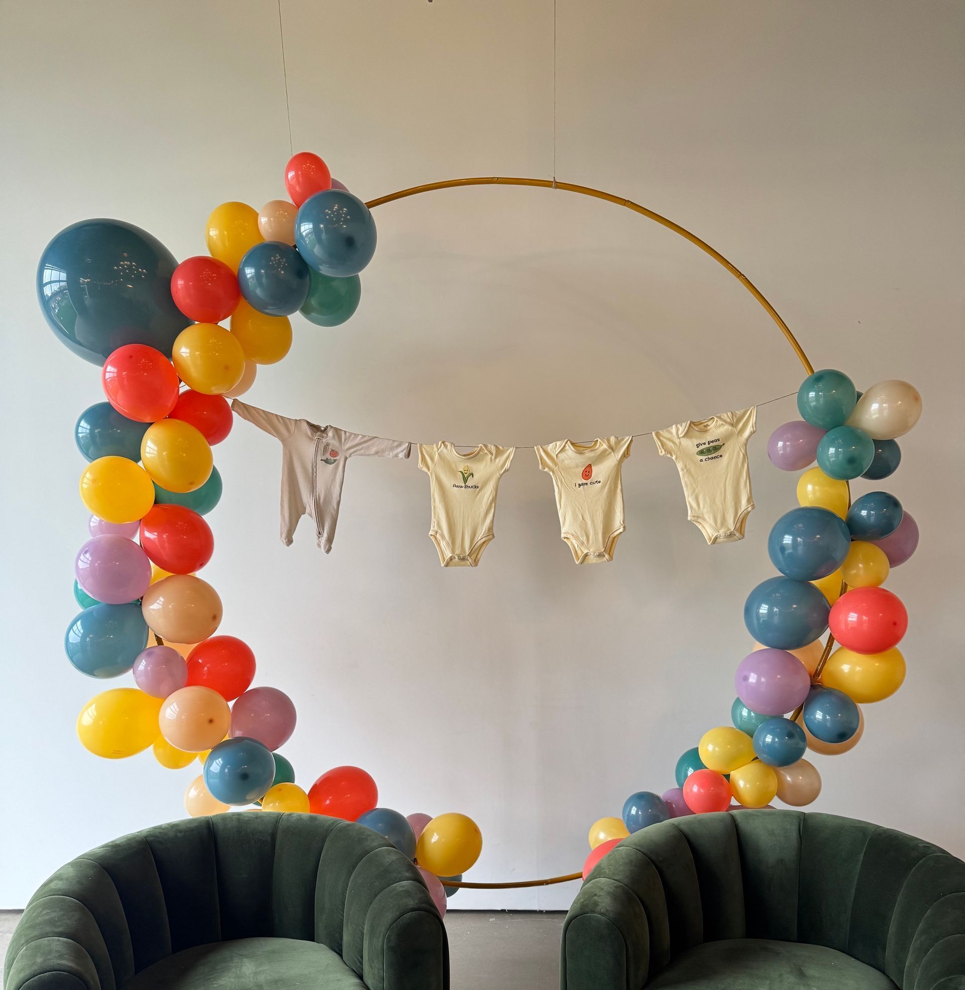 Baby shower decor at 