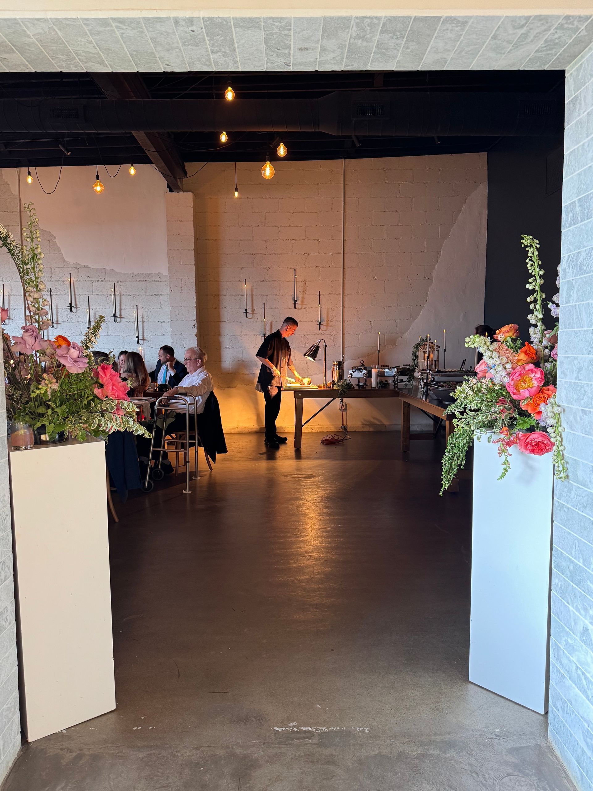 Wedding reception at Bestow Events in Longmont, CO.