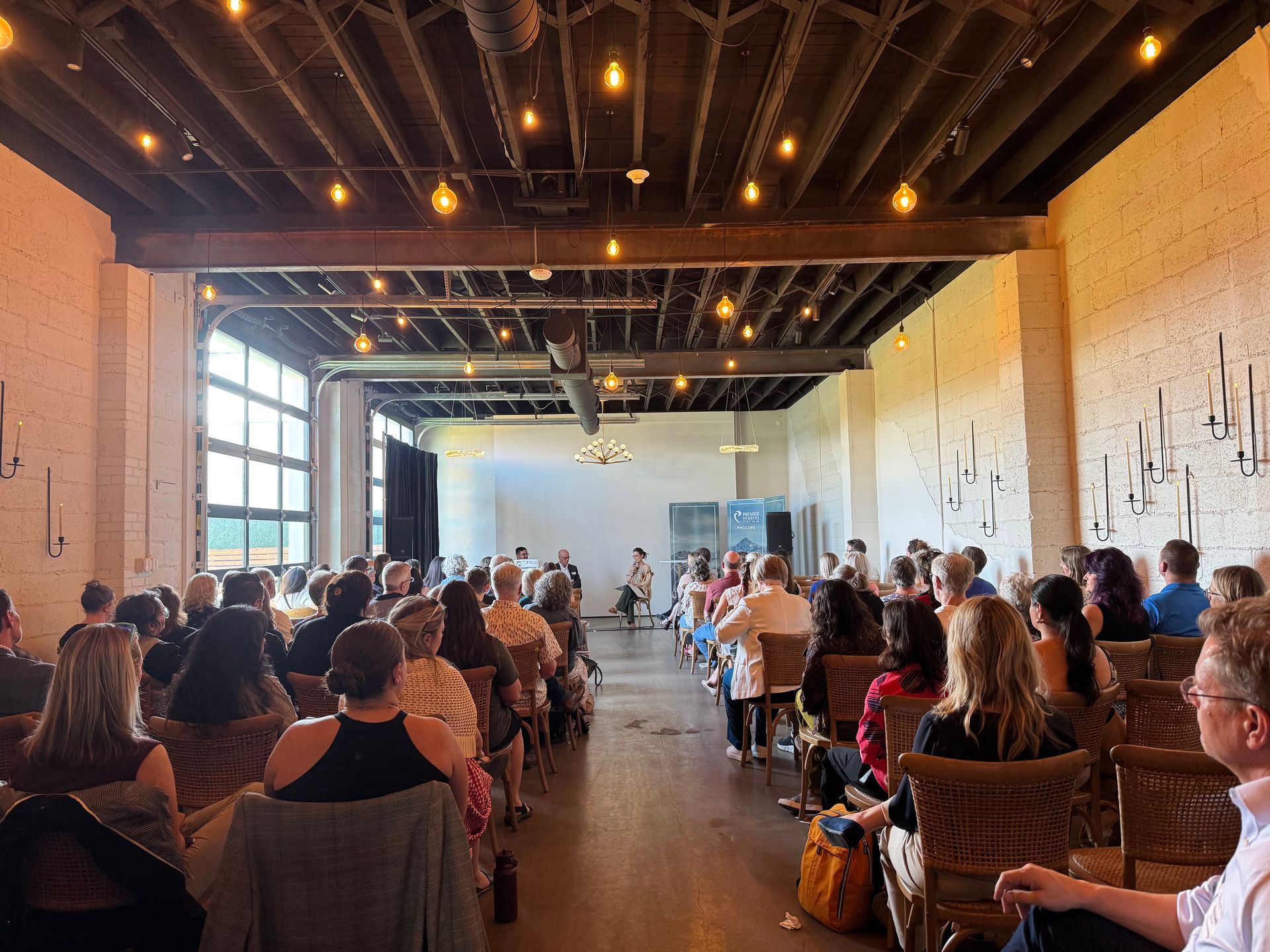 Indoor corporate event space for rent in Longmont, CO.