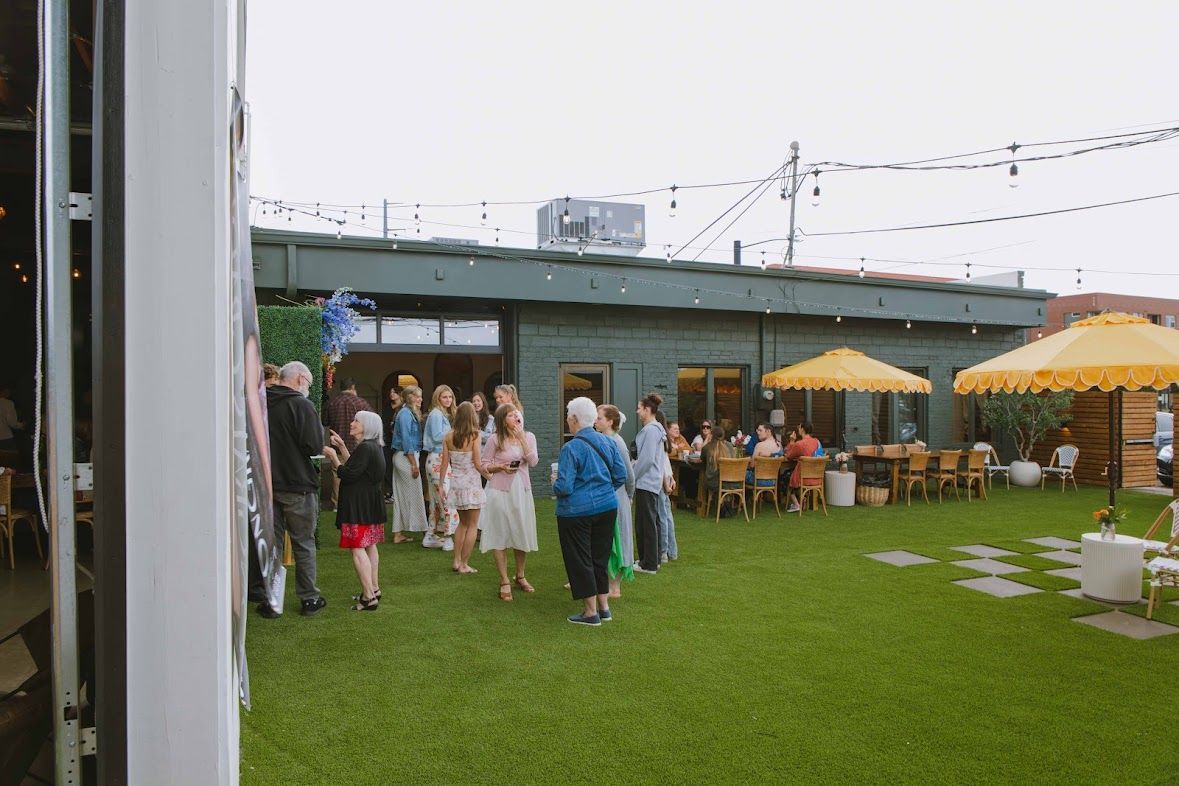 Modern outdoor space available for party rentals in Longmont, CO.