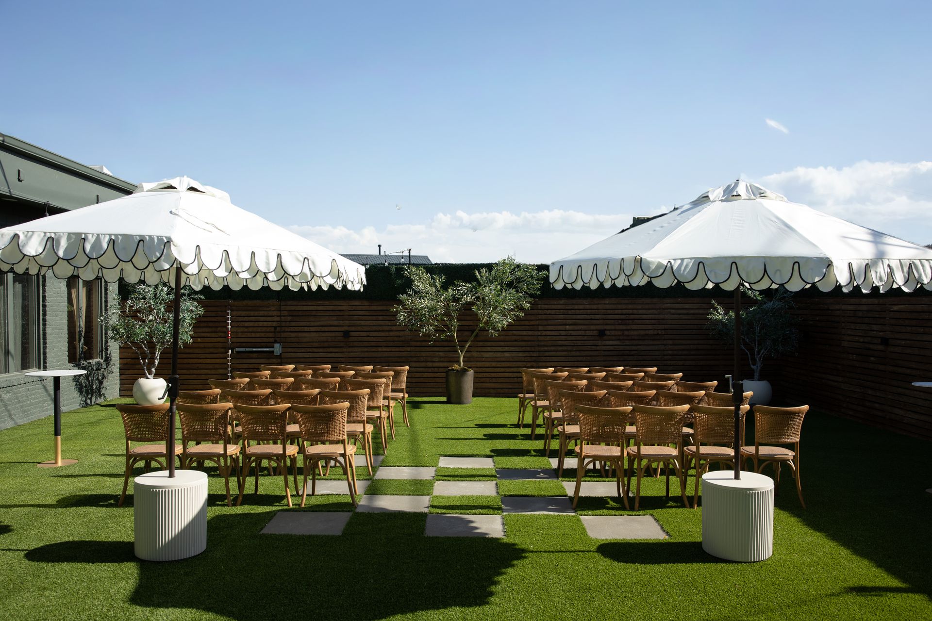 Outdoor photo wedding venue Bestow Events in Longmont, CO.
