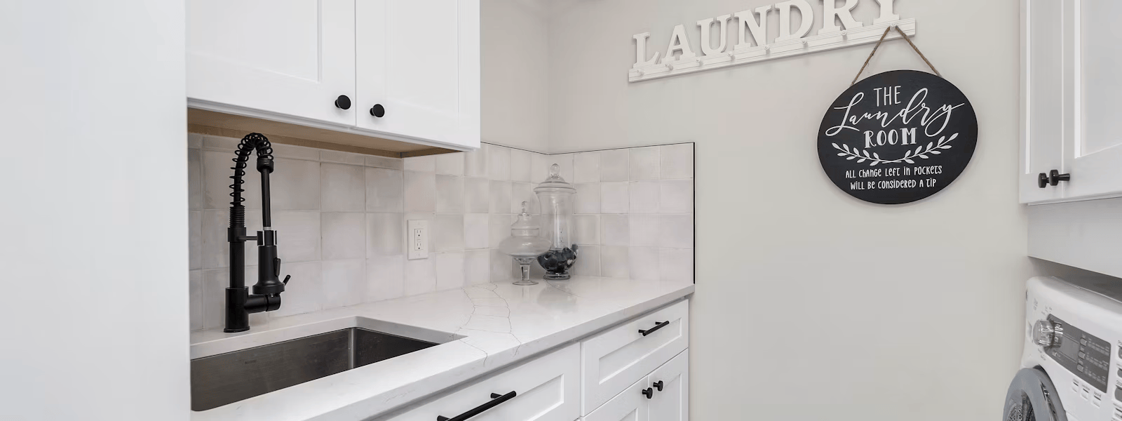 appliance repair fresno ca, modern laundry room with washer and dryer serviced in-home