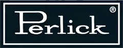 The Perlick logo on a dark background, enclosed in a white border. "Perlick" is written in white, stylized font. A registered trademark symbol is in the top right corner.
