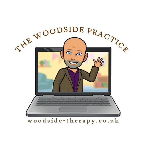A bitmoji representation of Dave Sturt appearing out of a laptop screen