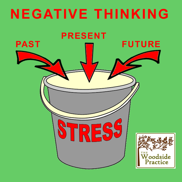 The Woodside Practice explanation diagram of a stress bucket