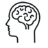 A brain inside a skull picture