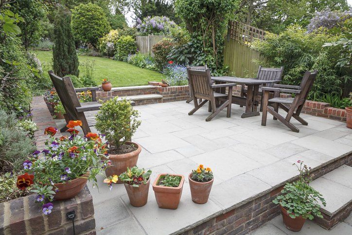 Hard landscaping, new luxury patio and garden
